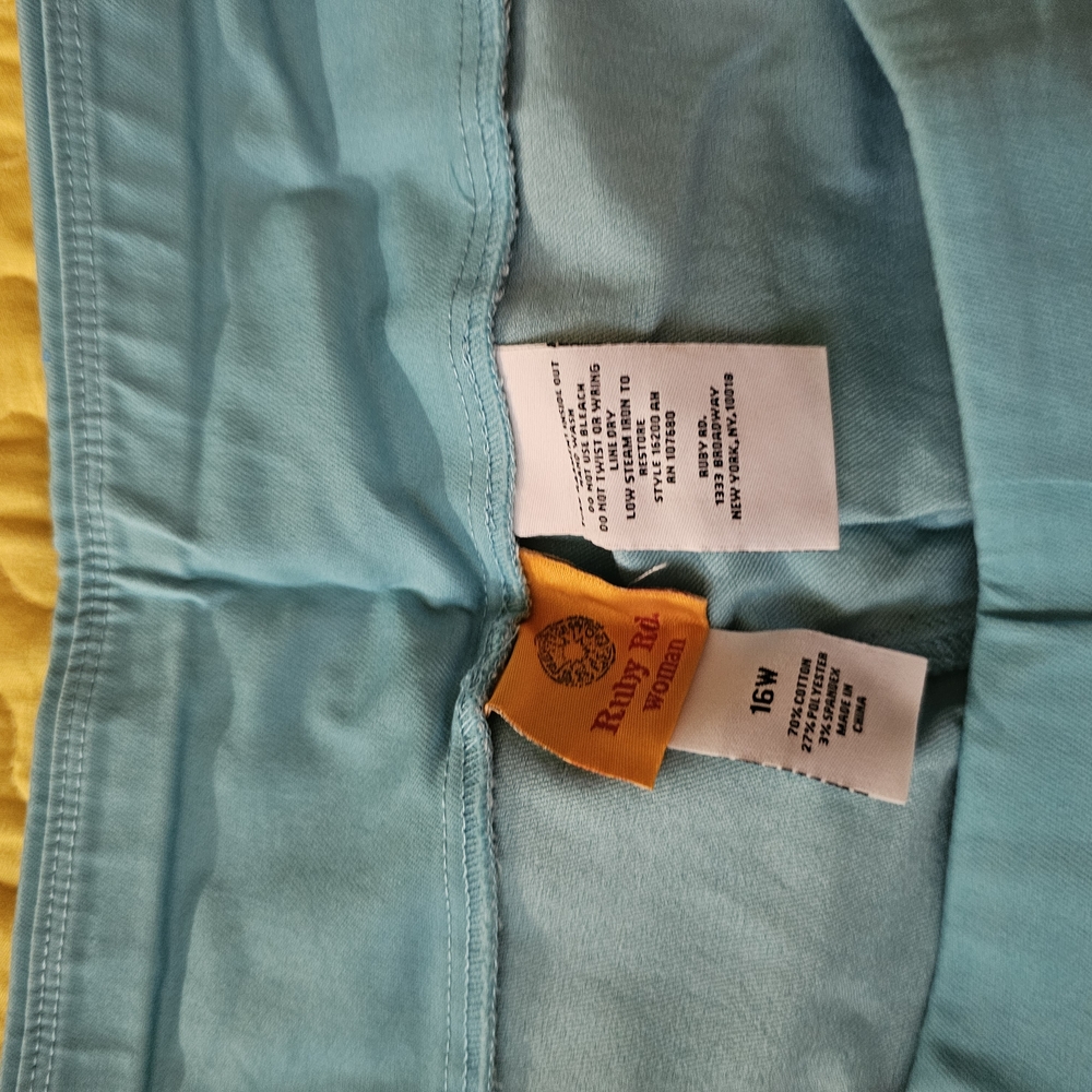 Ruby Rd. Aqua Capri's - Picture 3 of 8
